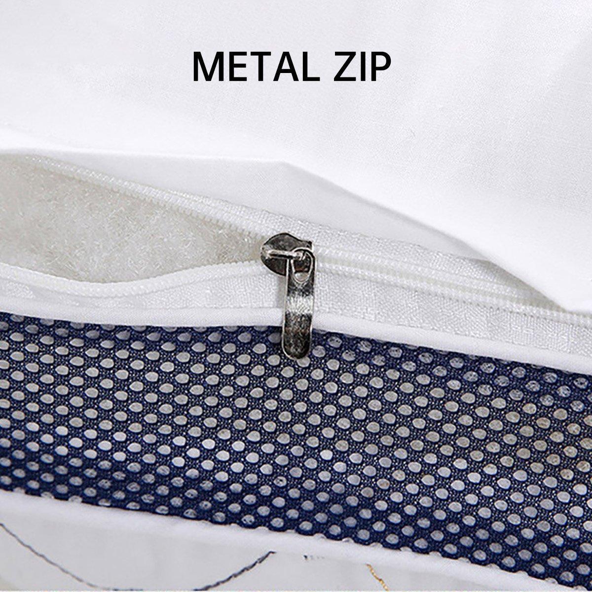 1/2PCS Hotel Style Polyester Fibre Pillow Washable High Rebound Support - 600g