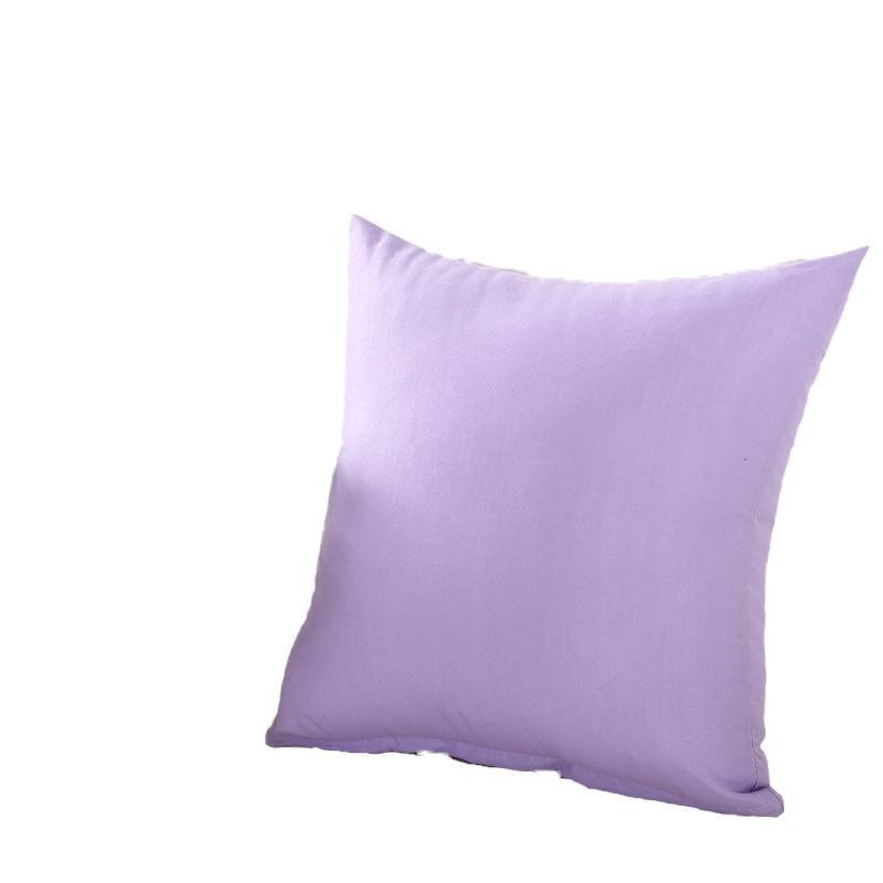50cm*50cm Multicoloured Plain Solid Colour Cushion Cover Decorative Pillow Case - Light Coffee