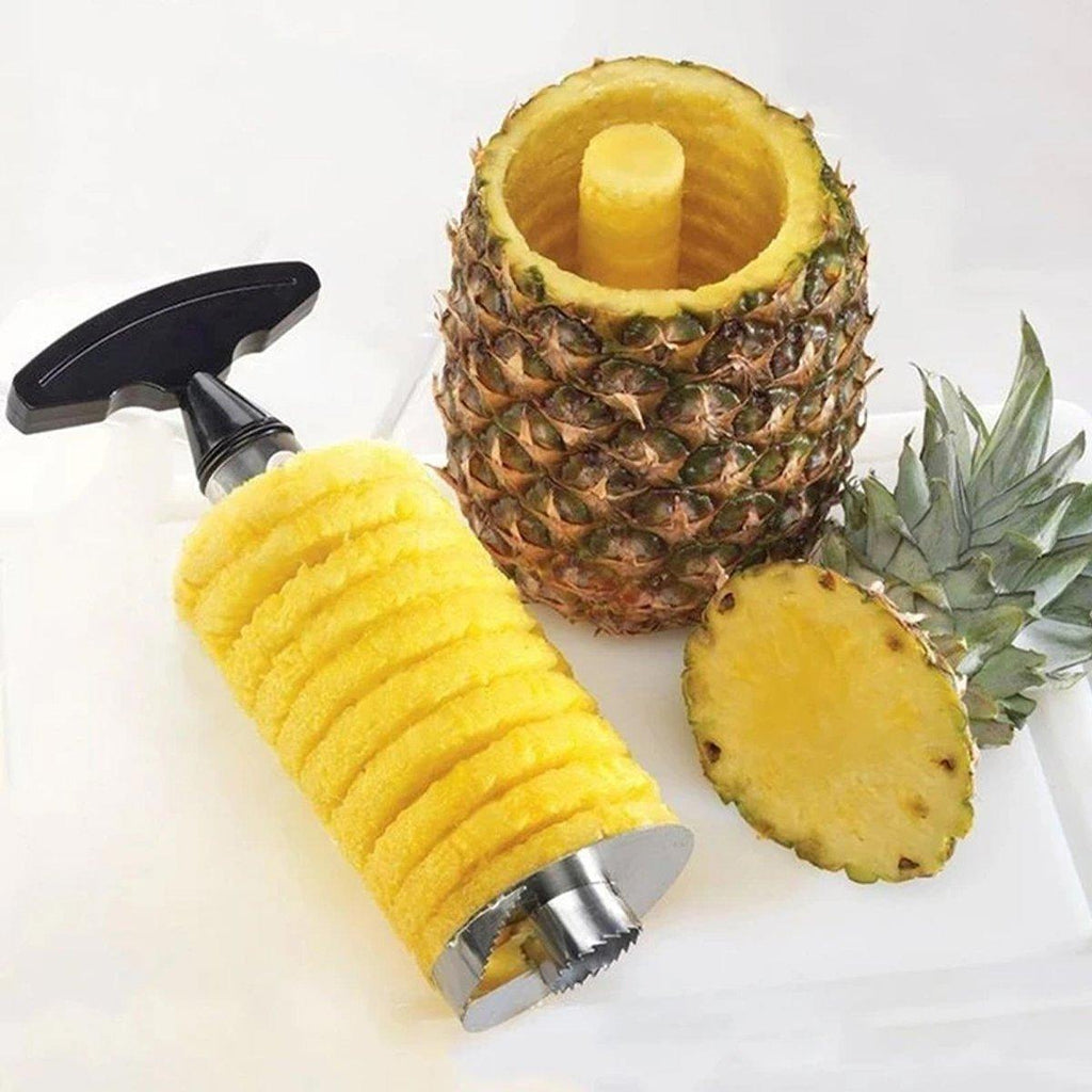 Stainless Steel Pineapple Corer Slicer Peeler Cutter Tool Easy Pineapple Cutter - Blue