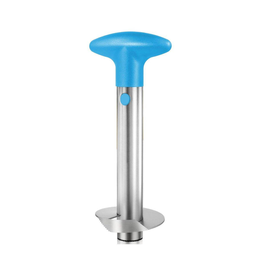 Stainless Steel Pineapple Corer Slicer Peeler Cutter Tool Easy Pineapple Cutter - Blue