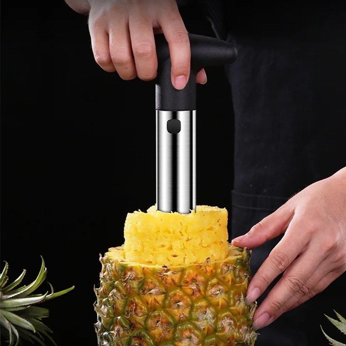 Stainless Steel Pineapple Corer Slicer Peeler Cutter Tool Easy Pineapple Cutter - Pink