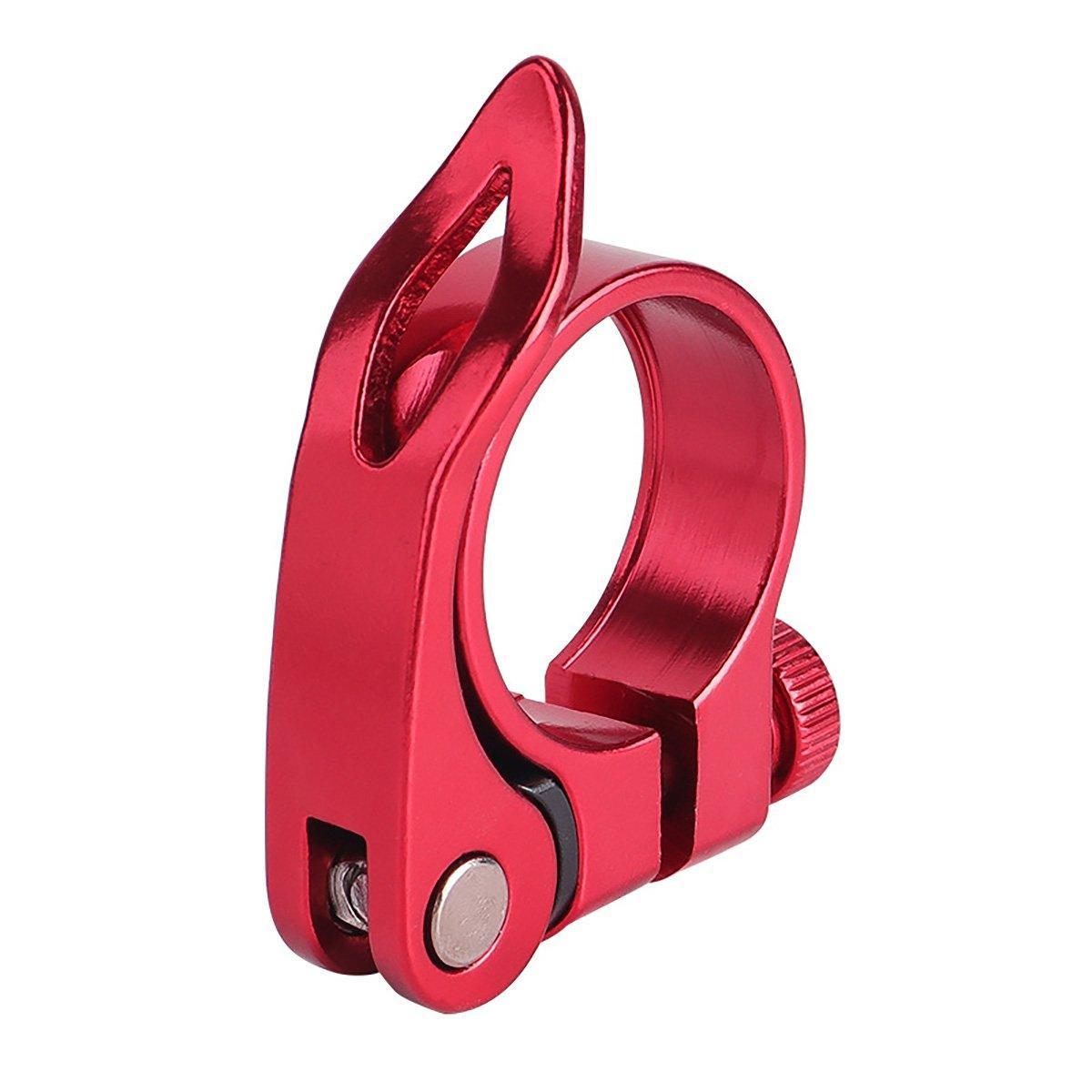 Quick Release Bicycle Seat Tube Clamp Multi Color Lever Lock Cycling Accessories - Golden-3-4