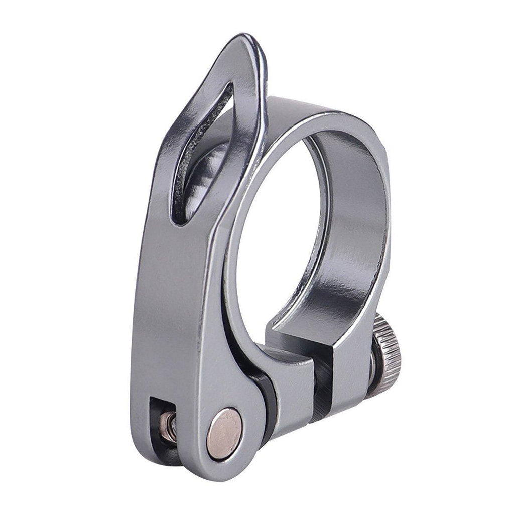 Quick Release Bicycle Seat Tube Clamp Multi Color Lever Lock Cycling Accessories - Golden-3-4