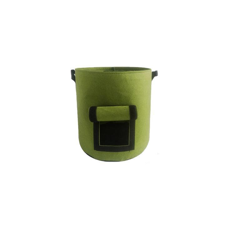 10 Gallon Potato Grow Planter Container Bag Pouch Root Plant Growing Pot Side Window - Green