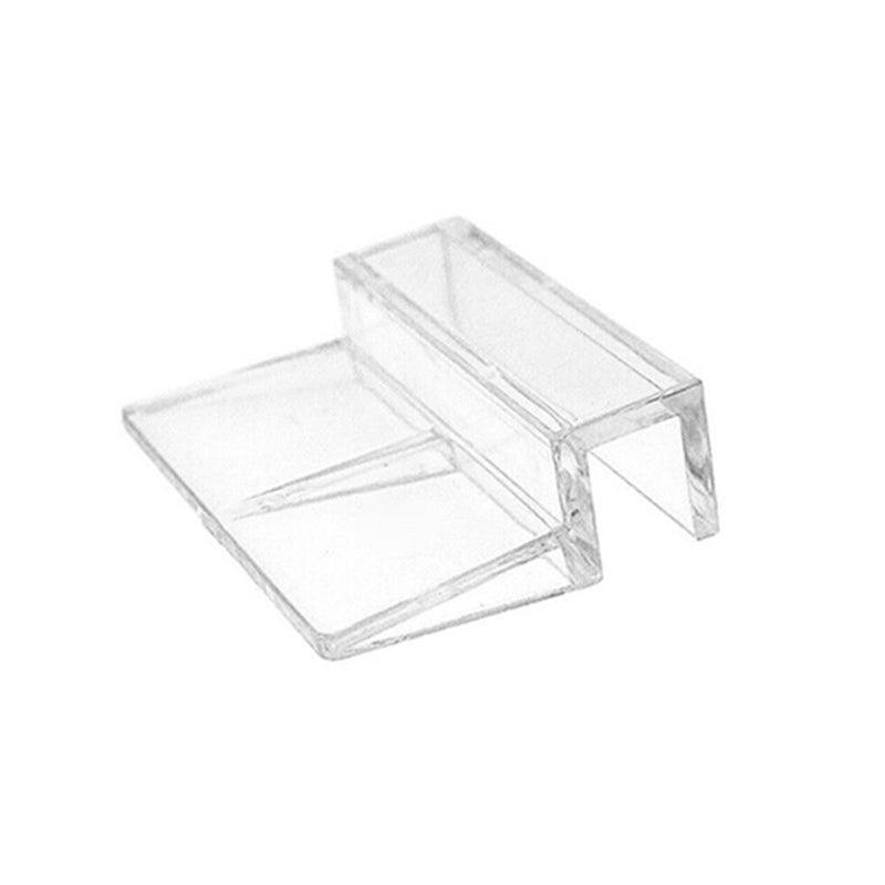 4Pcs Aquarium Fish Tank Glass Cover Support Holder Acrylic Clip Bracket 6/8/10/12mm - 12mm