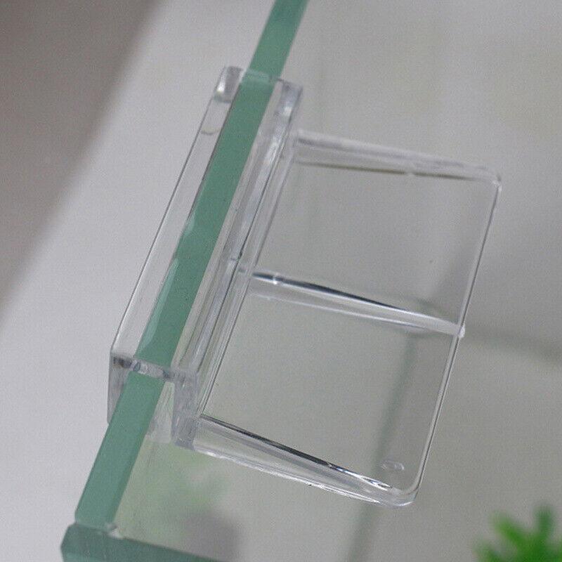 4Pcs Aquarium Fish Tank Glass Cover Support Holder Acrylic Clip Bracket 6/8/10/12mm - 6mm