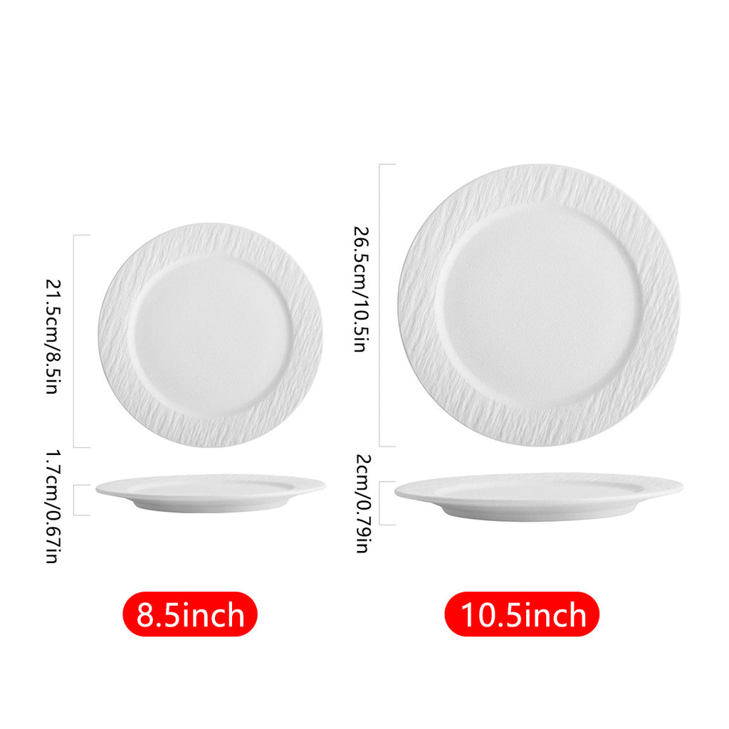 Ceramic Steak Vegetable Dessert Salad Plate Home Dinner Plate Kitchen Dining - 8.5inch