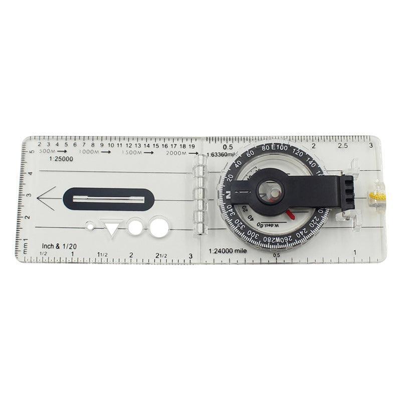 Baseplate Pocket Compass Military Orienteering Hiking Camping Maps Lensatic Army