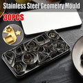 30X Polymer Clay Cutter Stainless Steel Geometry Pottery Tool Cutting Mould Diy