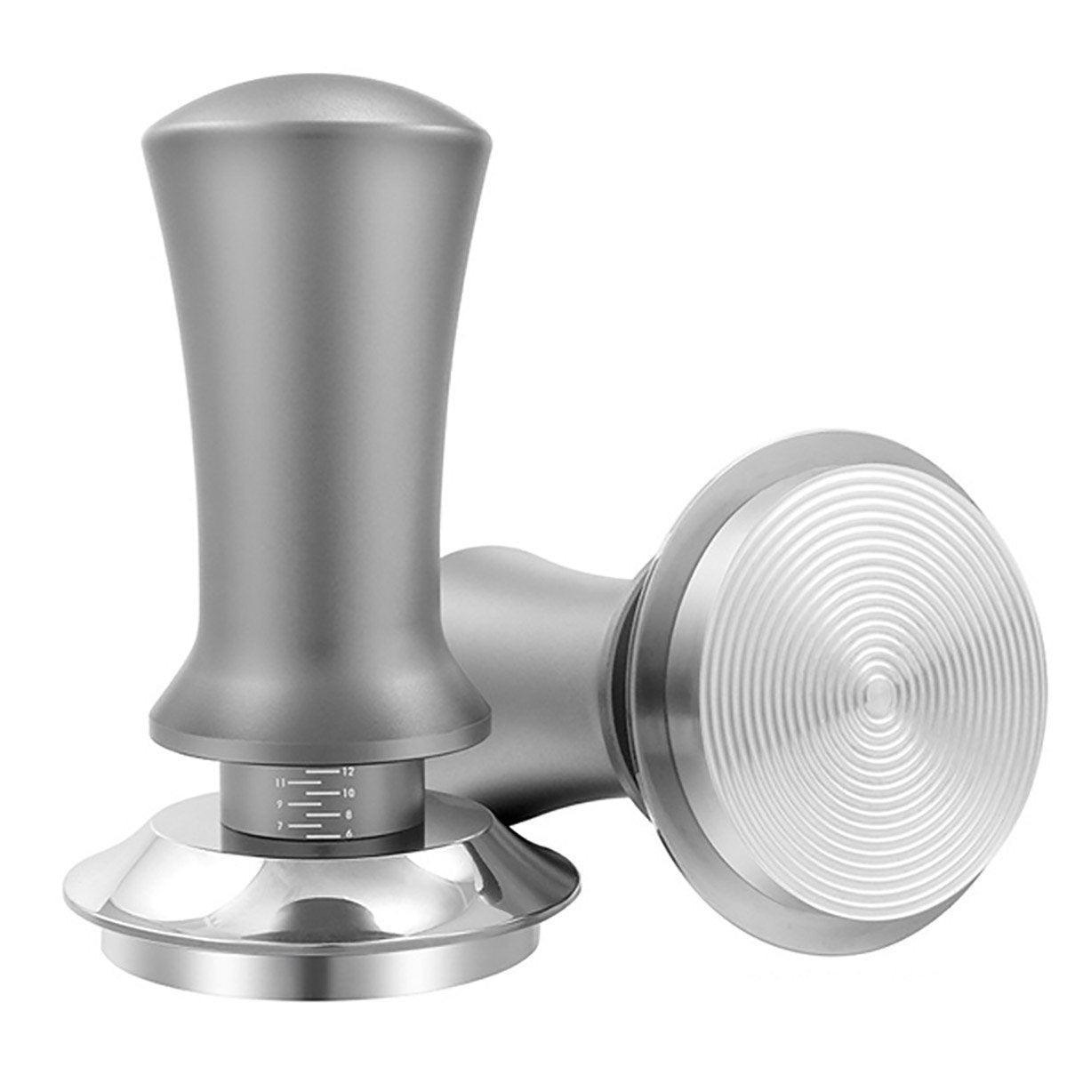 Adjustable Coffee Tamper with Scale Constant Pressure Espresso Powder Press Tool - Black-51mm