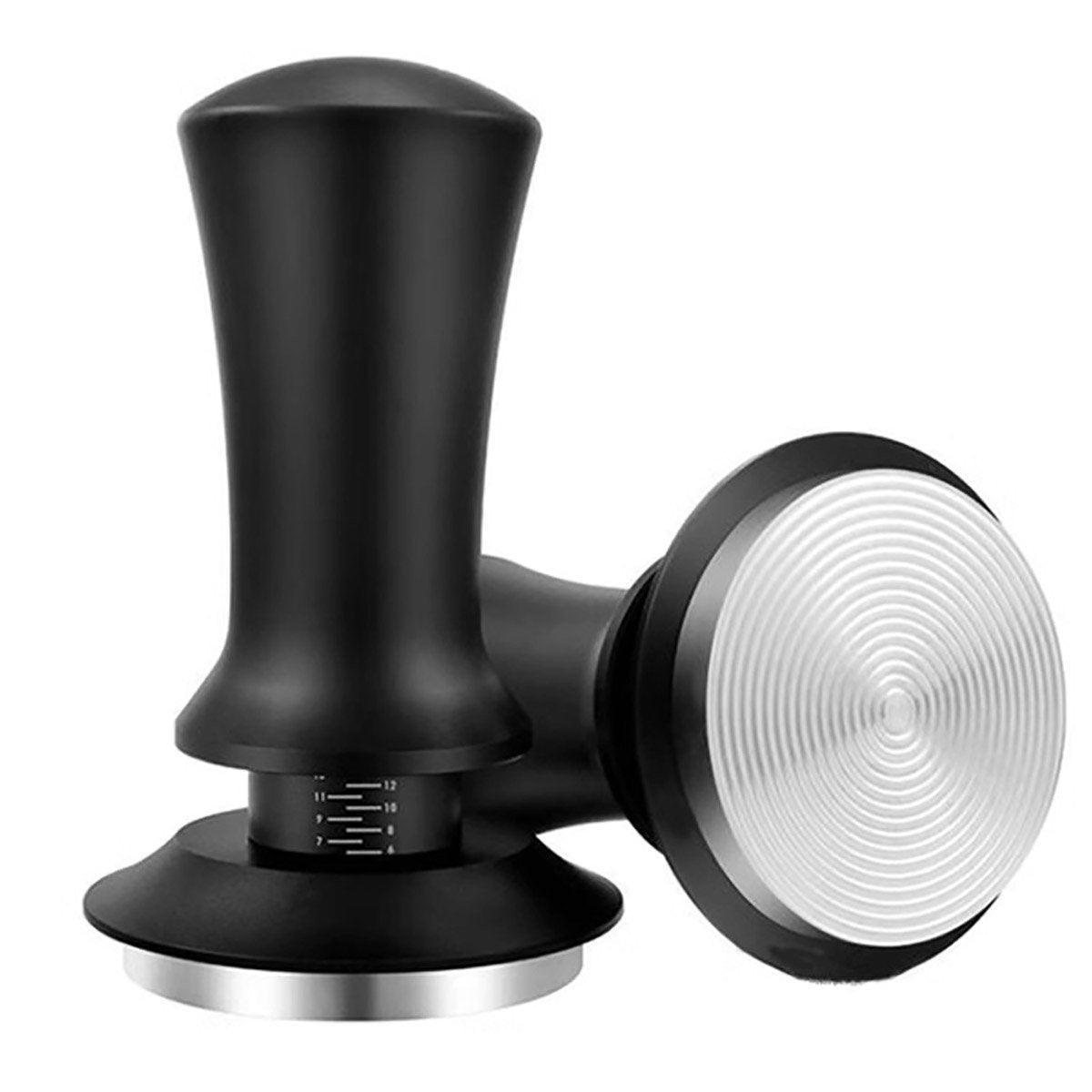 Adjustable Coffee Tamper with Scale Constant Pressure Espresso Powder Press Tool - Black-51mm