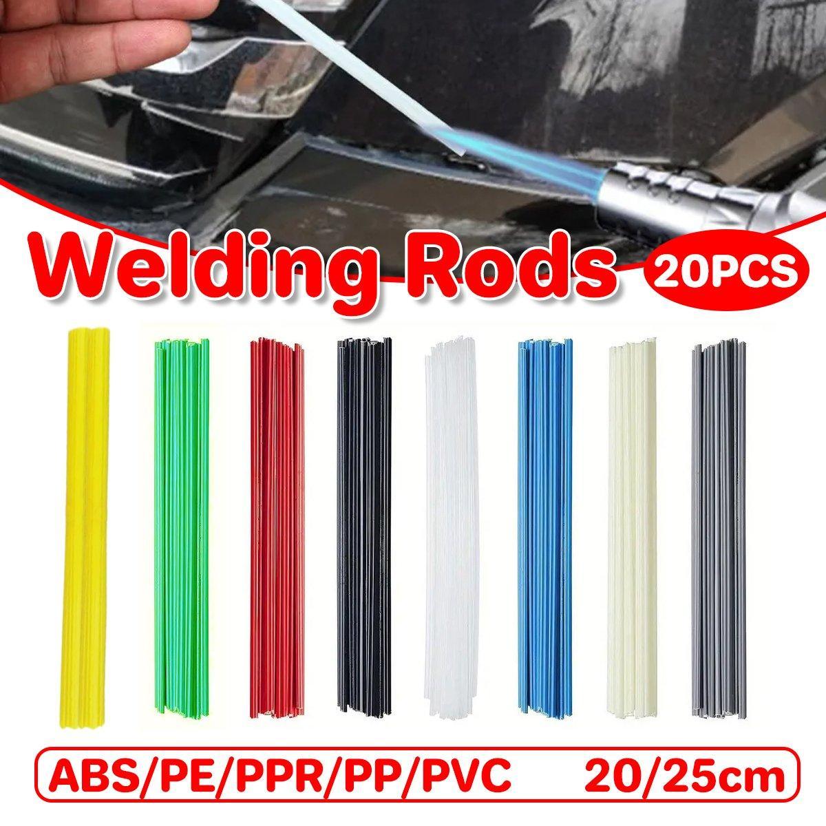 Bumper Plastic Welding Rod Torch 50CM/25CM Assorted Colours and Materials - Red - PP 20cm