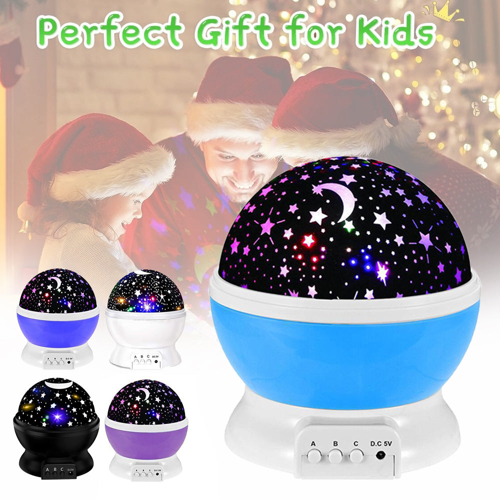 LED Night Star Galaxy Projector Rotating Lamp for Bedroom Ambience and Gift Use - Pink