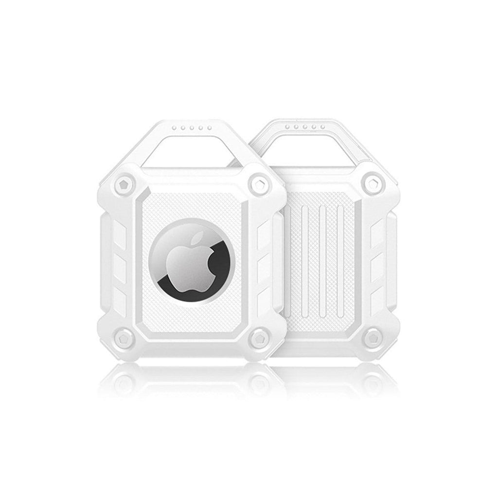 Waterproof Apple AirTag Protective Case TPU Cover Air Tag Tracker Loop Holder - Yellow