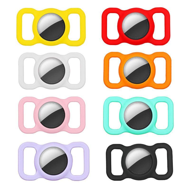 Silicone Collar Attachment Case Compatible with Tracking Device for Pets - Black