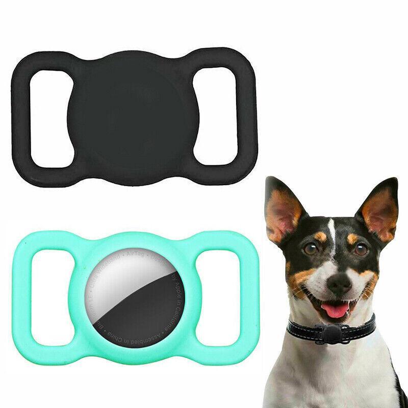 Silicone Collar Attachment Case Compatible with Tracking Device for Pets - Black