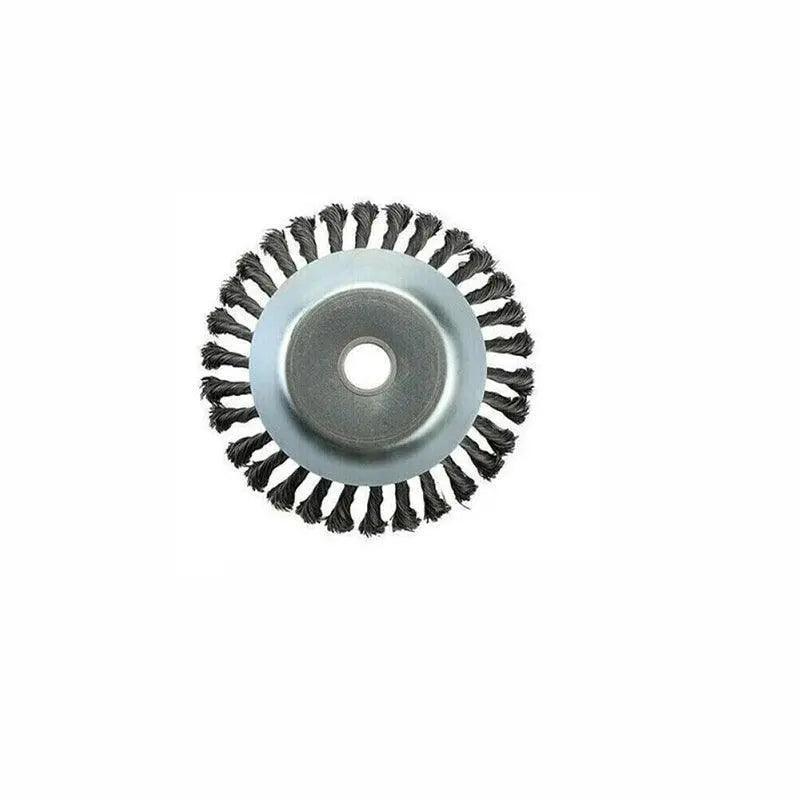 6/8inch Weed Brush Steel Wire Trimmer Wheel Garden Lawnmower Head Tool Grass Cutter - 8''