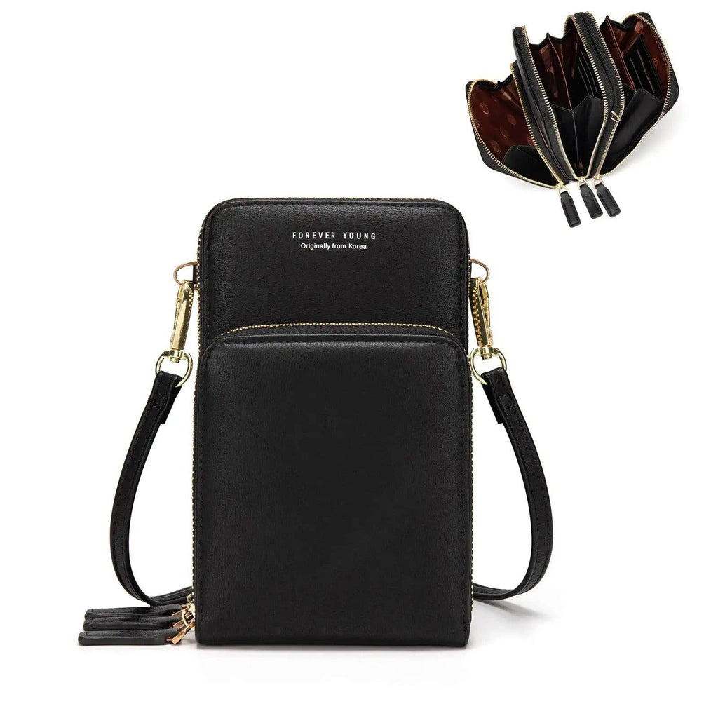 Women Crossbody Phone Purse Touch Screen Bag Rfid Blocking Wallet Shoulder Strap - Green