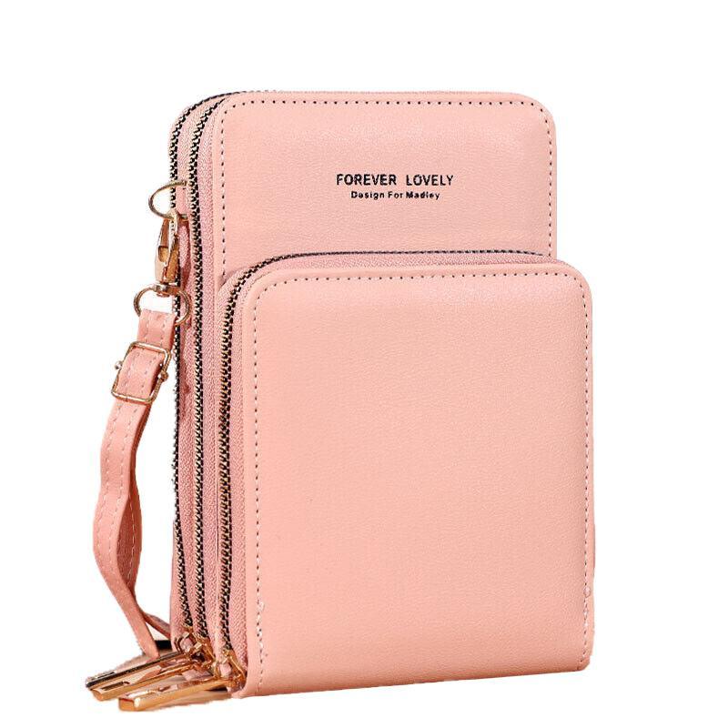 Women Crossbody Phone Purse Touch Screen Bag Rfid Blocking Wallet Shoulder Strap - Green