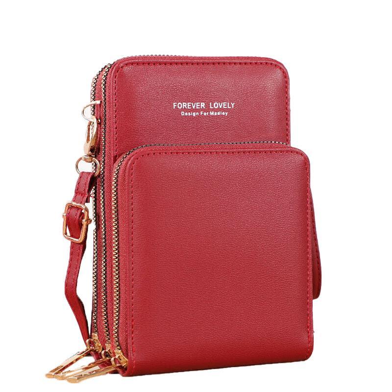 Women Crossbody Phone Purse Touch Screen Bag Rfid Blocking Wallet Shoulder Strap - Green