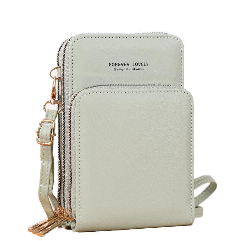 Women Crossbody Phone Purse Touch Screen Bag Rfid Blocking Wallet Shoulder Strap - Pink