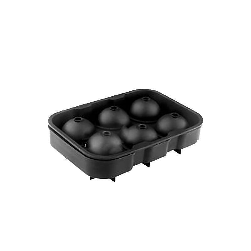 Large Ice Cube Tray Ball Maker Big Silicone Mold Sphere Whiskey Round Mould - Square 6 grid