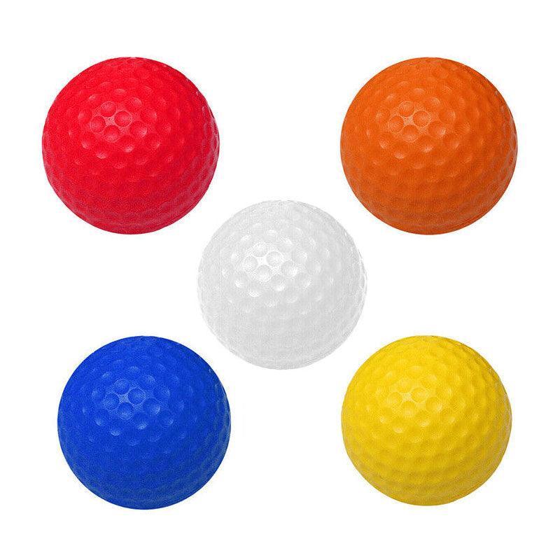 Indoor Outdoor Golf Training Foam Balls 12 Pack PU Soft Practice Accessories - Orange