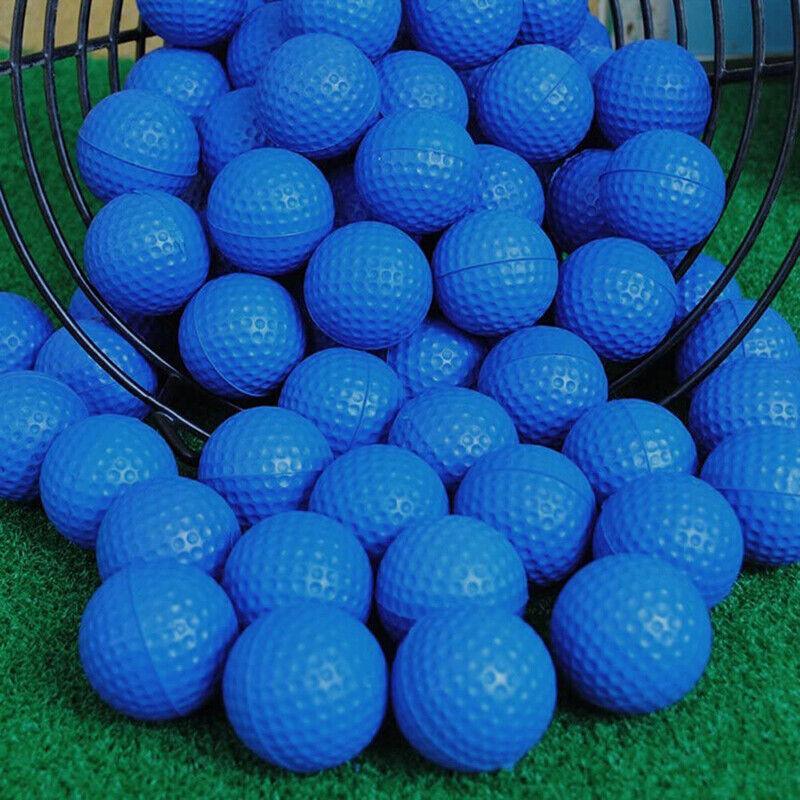 Indoor Outdoor Golf Training Foam Balls 12 Pack PU Soft Practice Accessories - Orange