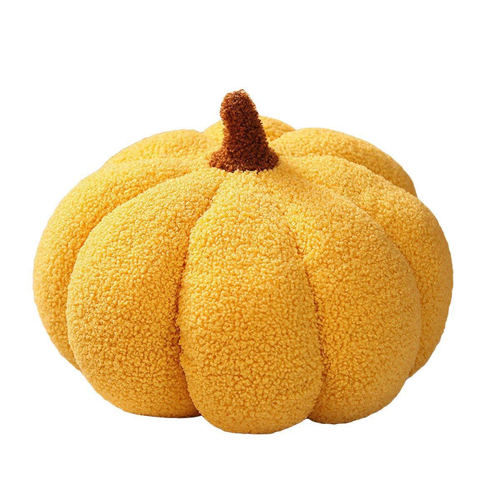 Soft Plush Pumpkin Pillow Cushion Sofa Living Room Bay Window Decor Indoor Toy - Yellow