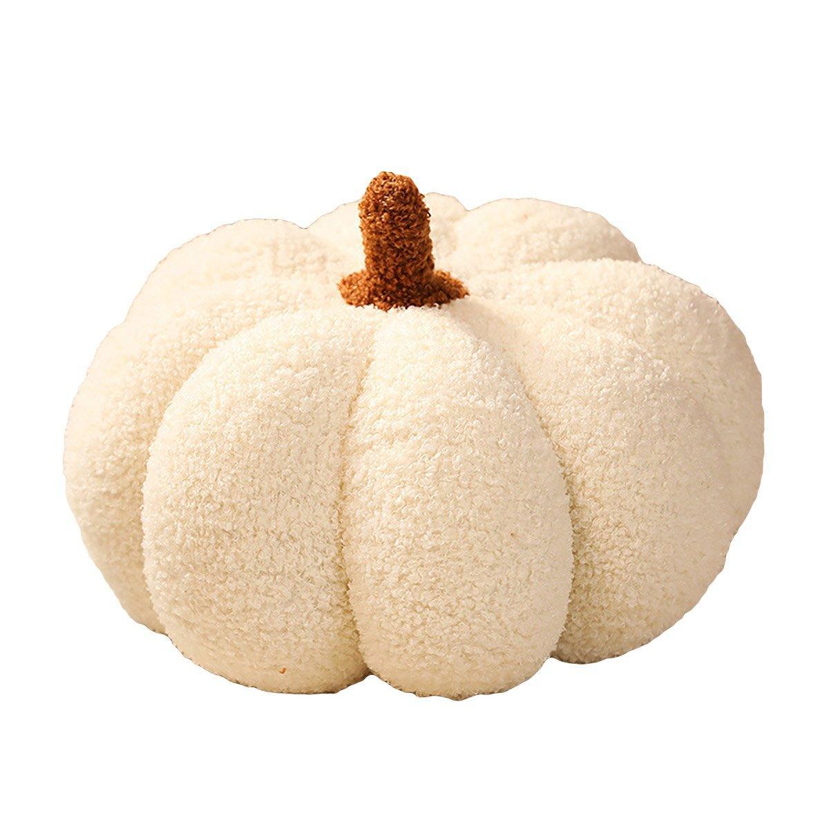 Soft Plush Pumpkin Pillow Cushion Sofa Living Room Bay Window Decor Indoor Toy - Yellow