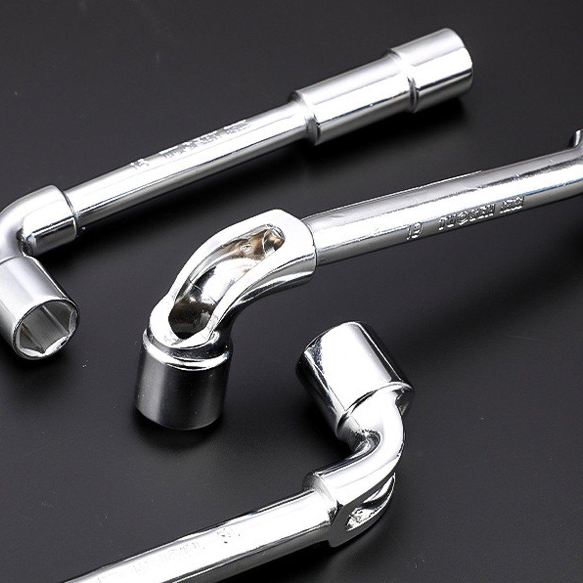 6-23mm L Shaped Socket Wrench Elbow Multi Size Hardware Repair Tool Set - 17mm