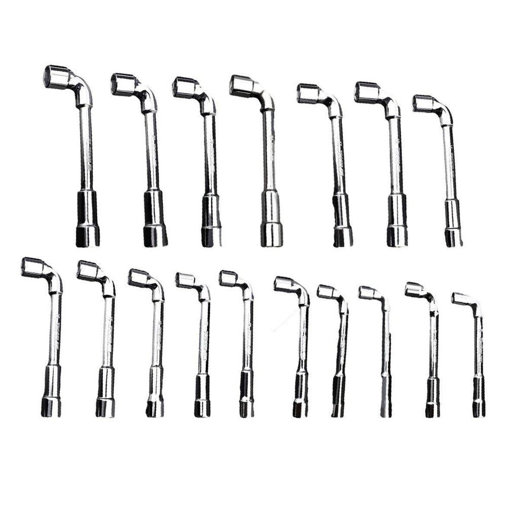 6-23mm L Shaped Socket Wrench Elbow Multi Size Hardware Repair Tool Set - 8mm