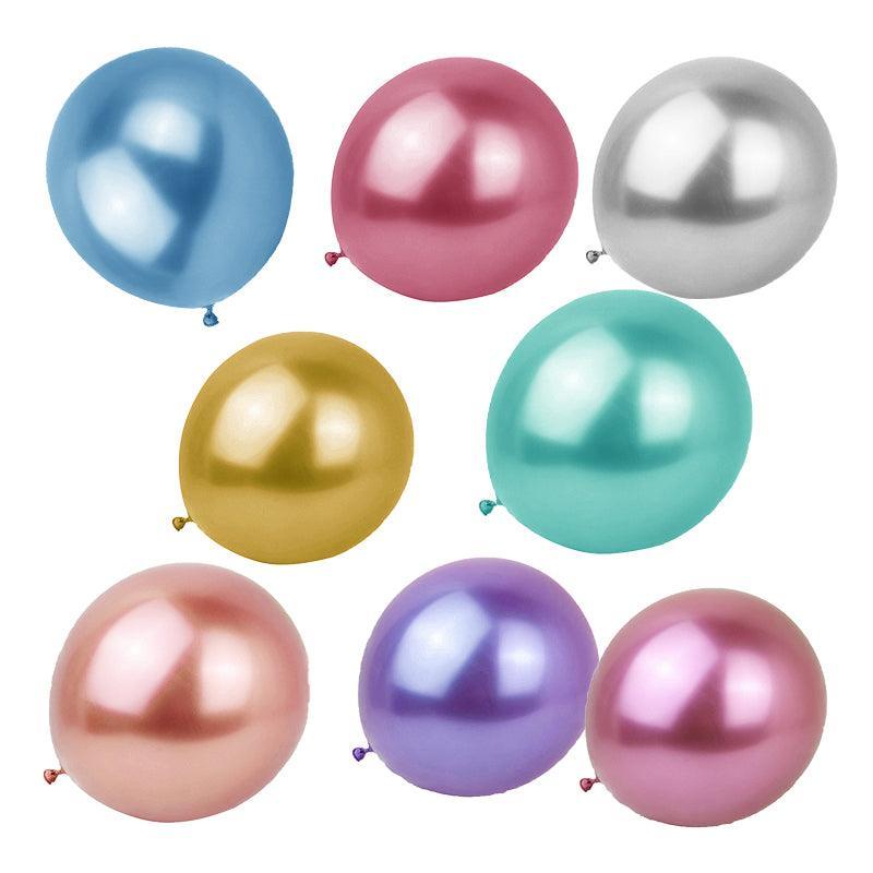 Metallic Latex Balloons 12 Inch Chrome Party Balloons for Birthday Wedding Decoration - Purple 50PCS