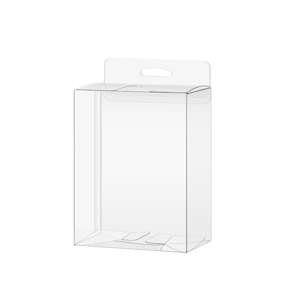 50pcs Transparent Gift Boxes with Hooks Clear Packaging Storage Containers - 9x5x12cm