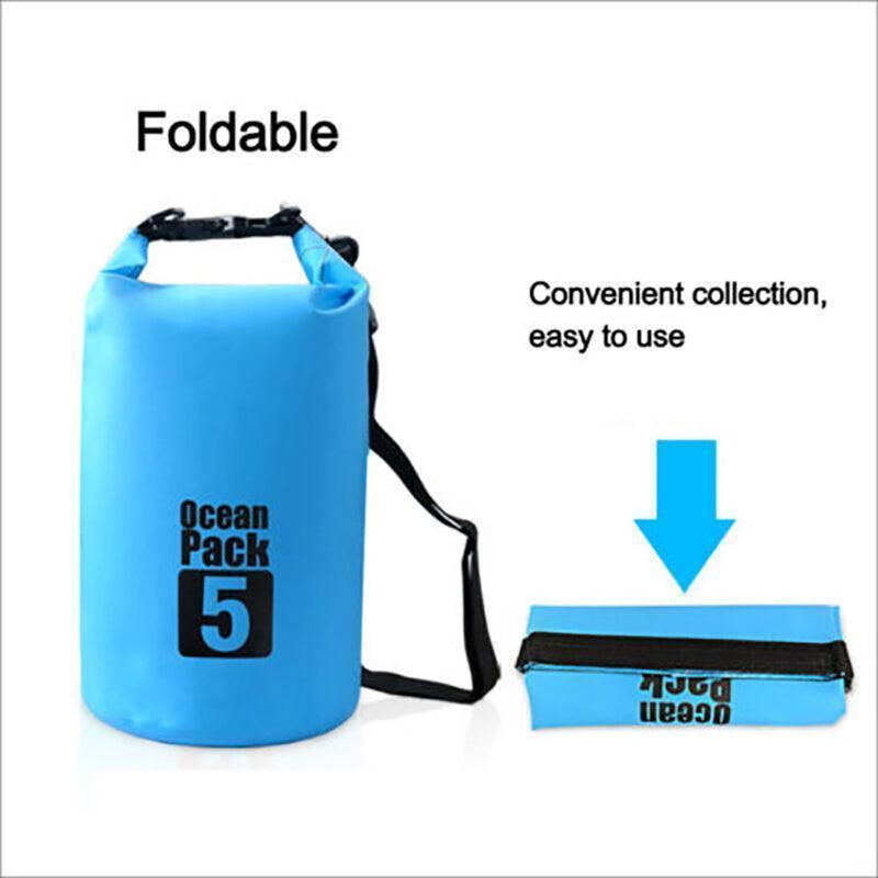 Yellow Waterproof Bag Dry Sack Fishing Camping Canoeing Outdoor 2/5/10/15/20/30 L - 10L