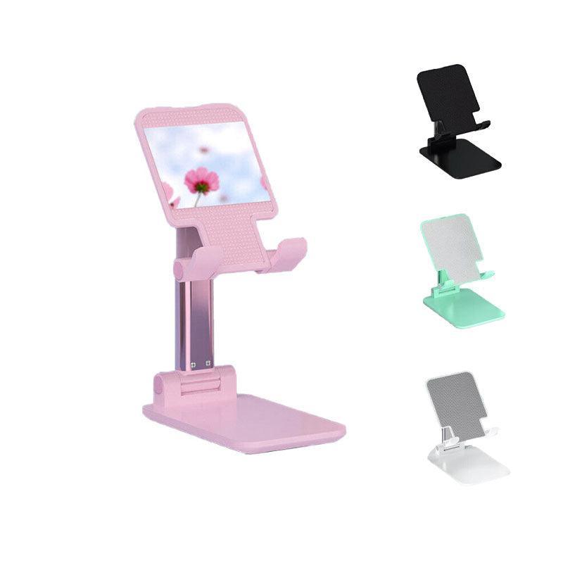 Foldable Adjustable Universal Desk Stand Holder For Mobile Phone Tablet Portable - White
