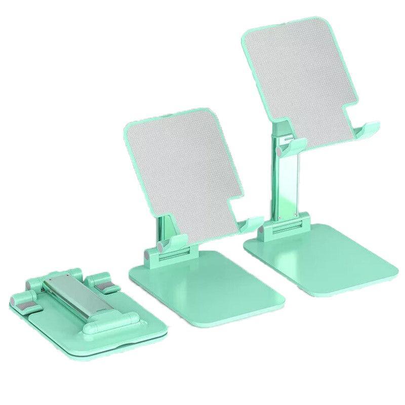 Foldable Adjustable Universal Desk Stand Holder For Mobile Phone Tablet Portable - White