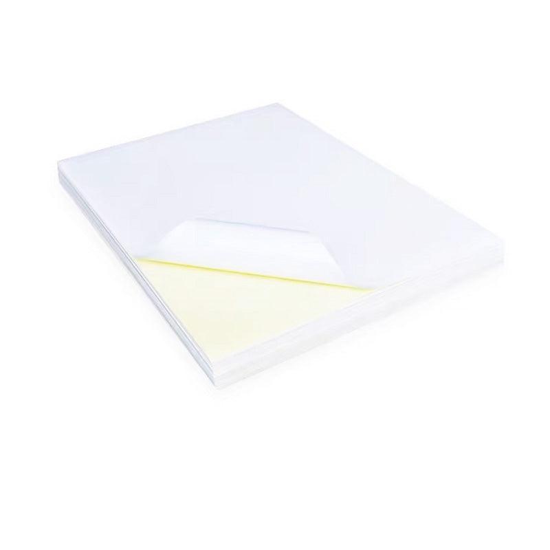 A4 Self Adhesive Sticker Paper Sheet Label Laser Inkjet Print Mailing Address - White Glossy*100 PCS