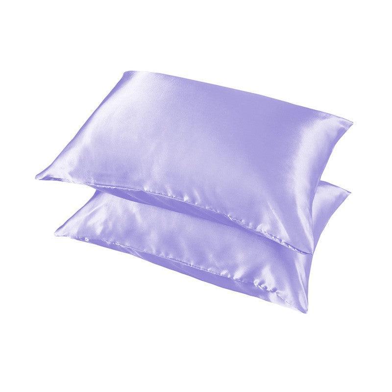 2X Satin Pillow Case Bedroom Pillowcase Cushion Covers Home Decor Luxury Slip - Beige