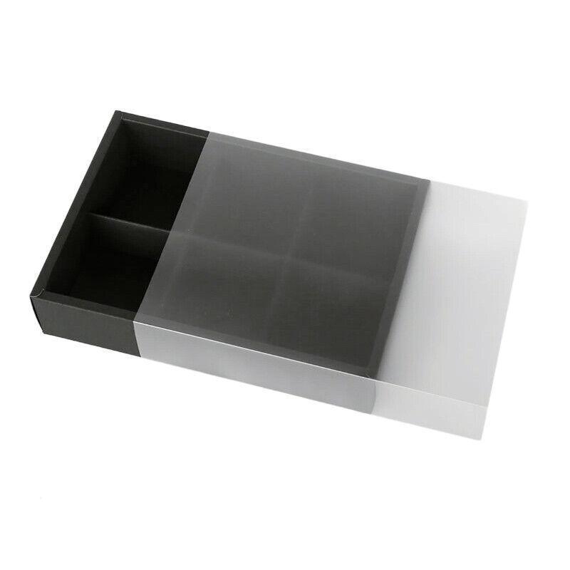 10PCS Cake Box with Transparent Lids Gift Packaging Boxes for Moon Cakes Cookie - Red