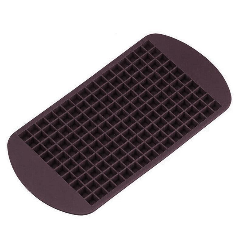 160 Grids Silicone Ice Cube Tray Ice Maker Mold Mini Frozen Cubes for Drink DIY - Red