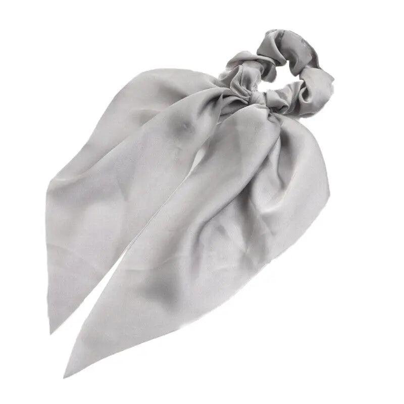 Chiffon Ponytail Scarf Bow Elastic Hair Rope Tie Scrunchies Ribbon Hair Bands - 6