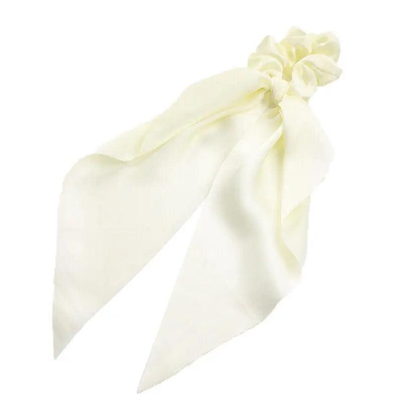Chiffon Ponytail Scarf Bow Elastic Hair Rope Tie Scrunchies Ribbon Hair Bands - 14