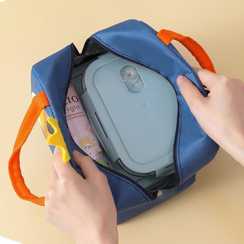 Oxford Portable Insulated Thermal Cooler Lunch Box Carry Picnic Case Storage Bag - Blue