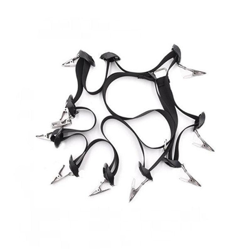 Over Door Hat Rack Baseball Cap Holder Storage Strap with Clips Closet Organizer - 20 Cips