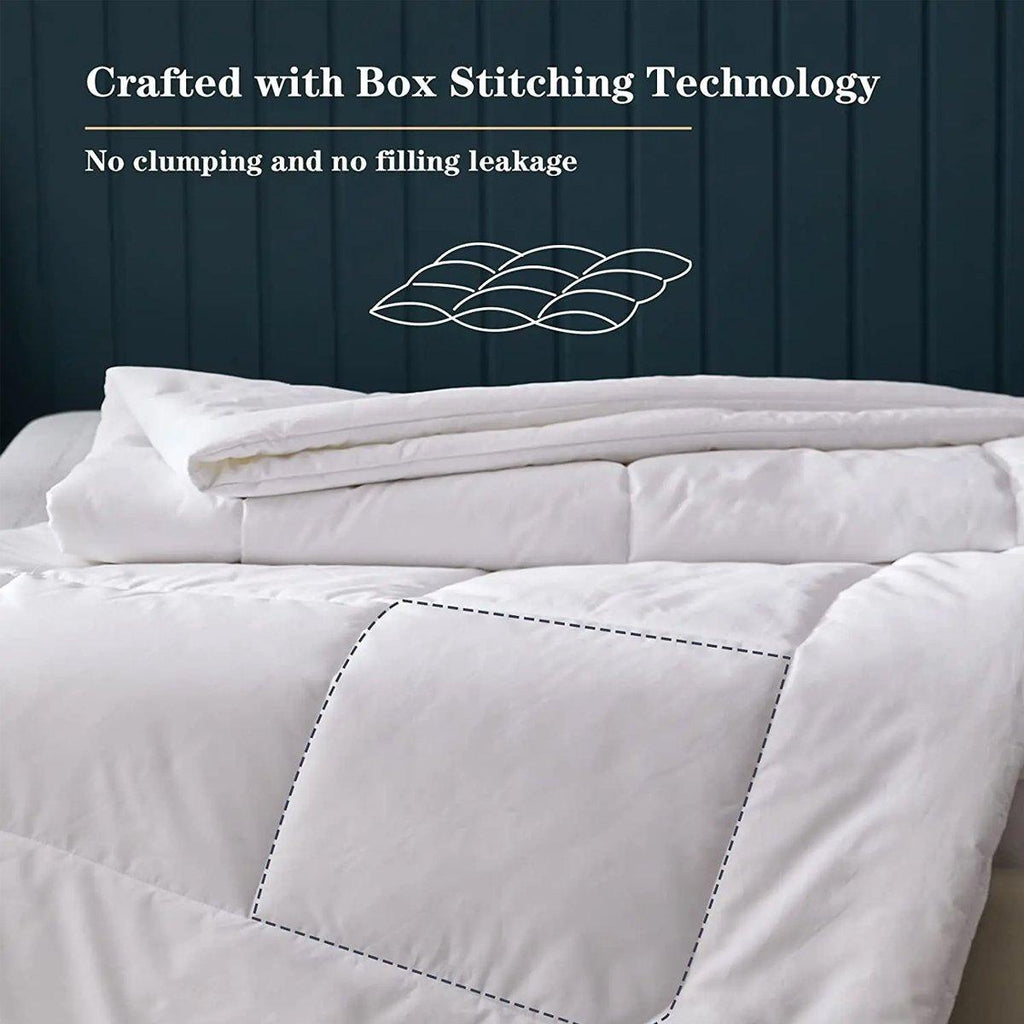 Luxury Hotel Quilt Core – Soft Microfiber Down Alternative Comforter for All Seasons - 210x210cm-Brushed
