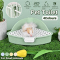 Rabbit Litter Box And Small Animals Pet Toilet Pee Pad Supplies Potty Rabbit - Green