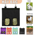 Hay Bag Guinea Pig Rabbit Feeding Bag Animal Hay Feeder Bag Hanging Feeder - Purple
