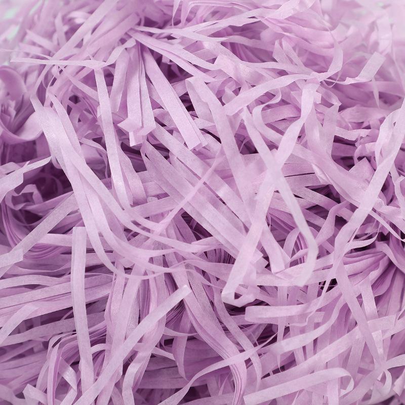 500g Colorful Raffia Paper Shreds Gift Box Filler Decorative Packaging - 5Packs-Beige