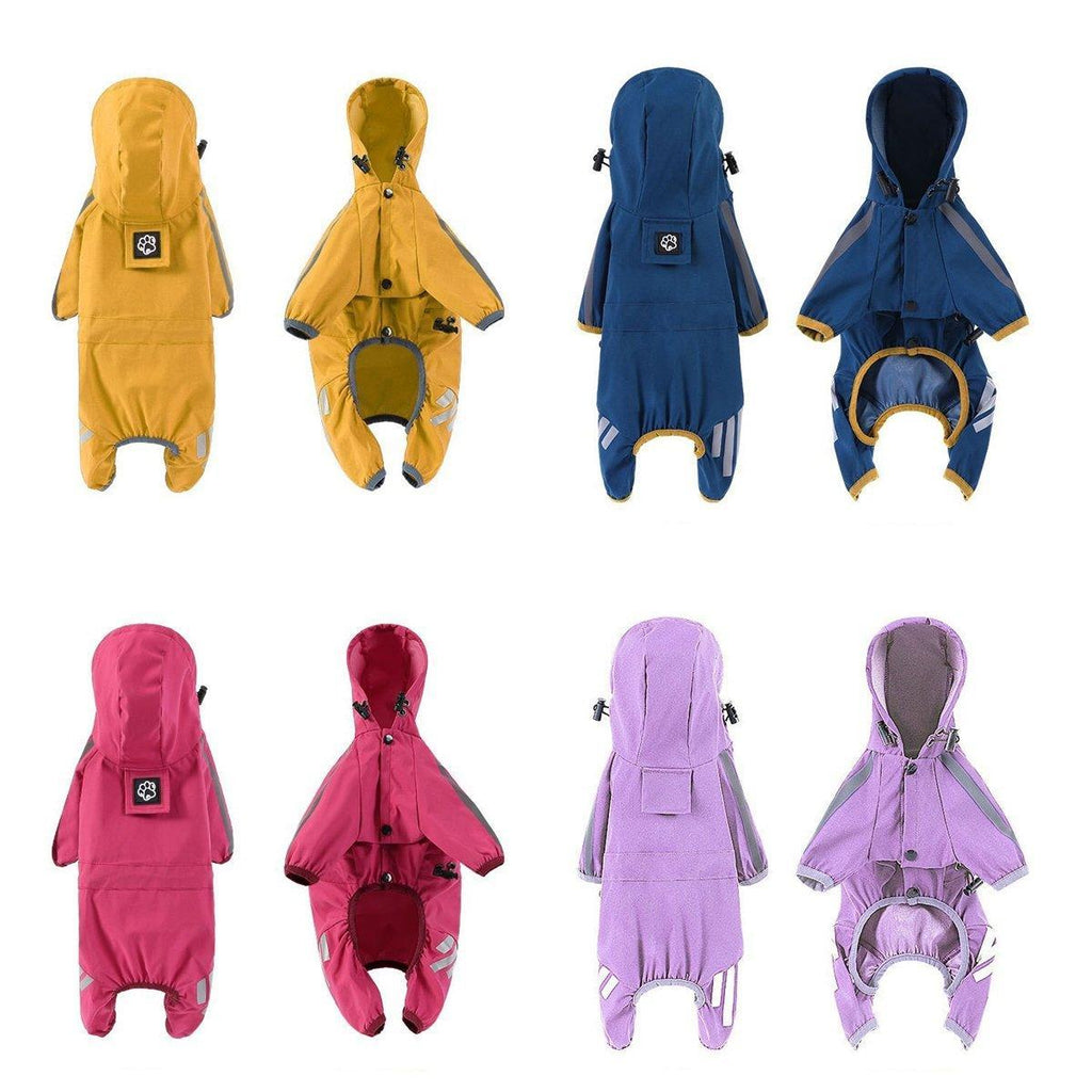 Waterproof Four Corner Pet Raincoats In Large Medium And Small Sizes Are Suitable For Dogs - Blue - L
